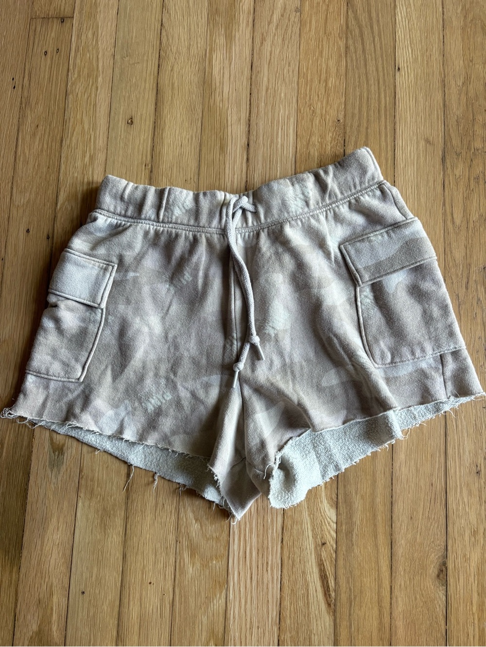 PINK Victoria's Secret Light Beige Drawstring Athletic Shorts